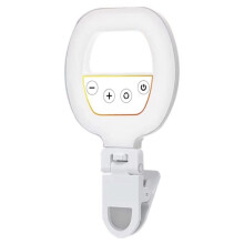 Luz de Relleno para Teléfono, Luz de Belleza Portátil para Selfies, Anillo de Carga, Luz RGB para Selfies con Control Remoto  para Selfies