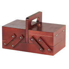 Faltbare Nähkiste Aus Holz, Garn, Schere, Nähkorb, Schmuckkästchen Zur Aufbewahrung Von Nähsets, Schmuckaufbewahrungsbox A