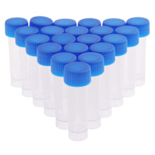 Lote de 36 Tubos de Ensayo Crioviales de Plástico de 5 Ml para Laboratorio, con Escala, para Congelación, Muestras, Contenedores de Muestras.