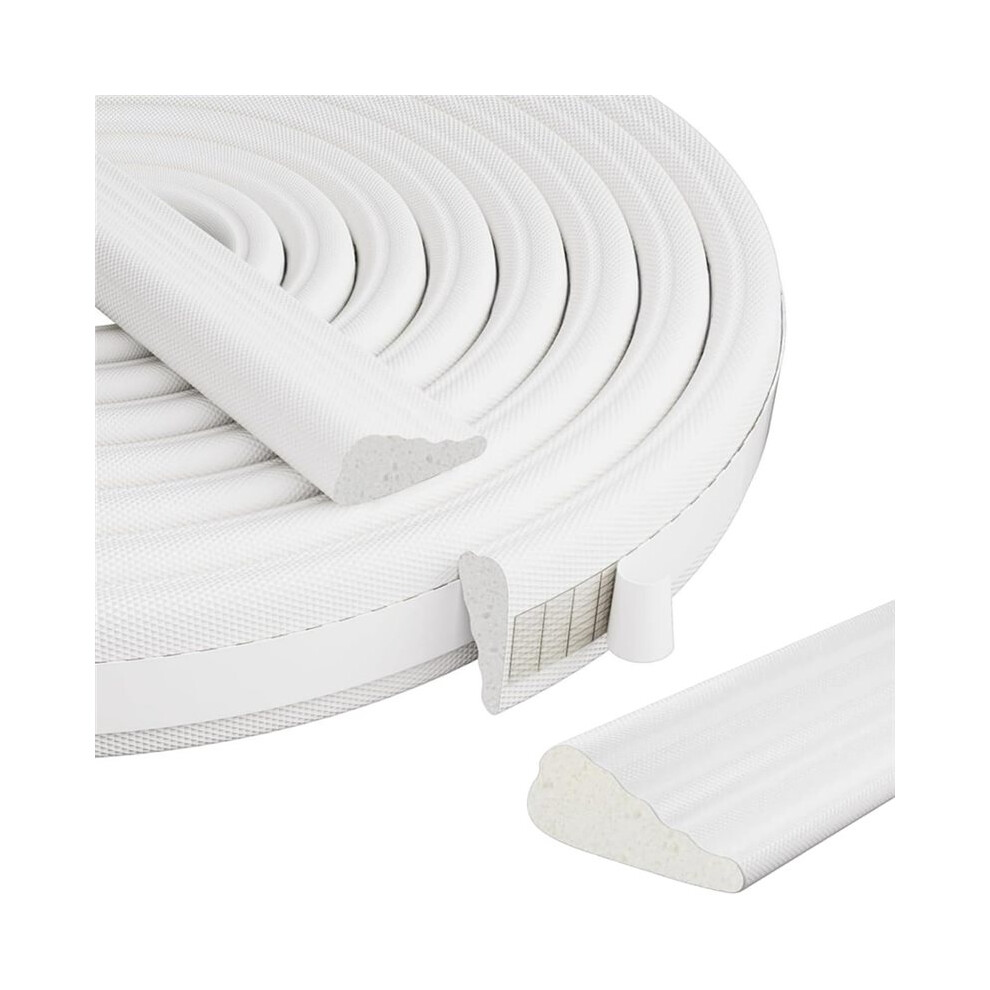 Wedge-Shape Door Seal Strip, 118" Foam Insulation For Soundproofing And Weatherproofing 4713176388051