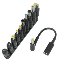 100W Type C to Universal Notebook Adapter Connecter  Jack Usb C Laptop Charging Cable Laptop Charger 10pcs Connector
