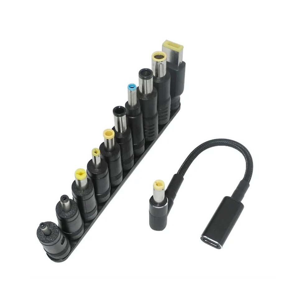 100W Type C To Universal Notebook Adapter Connecter Jack Usb C Laptop Charging Cable Laptop Charger 10Pcs Connector 6134130650867
