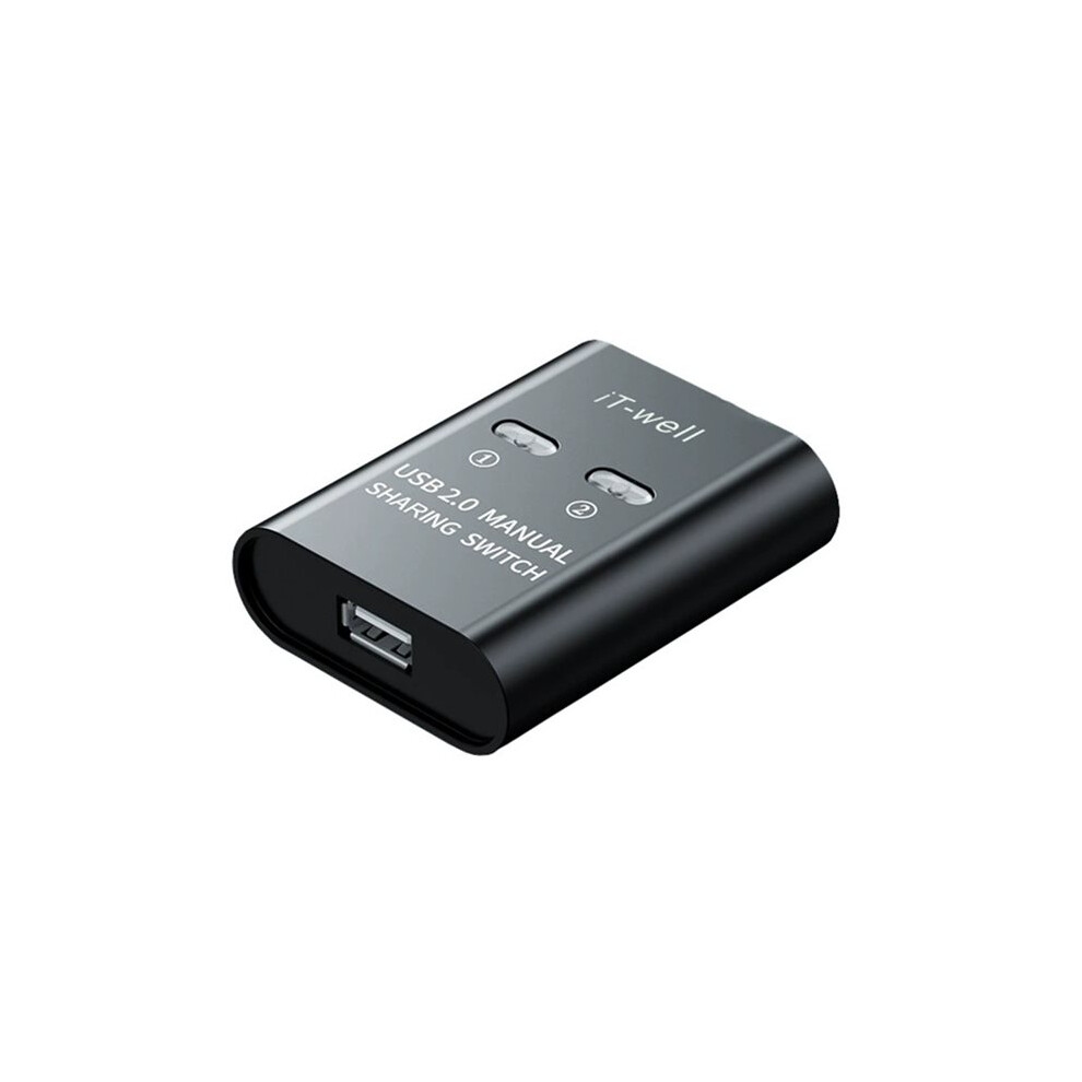 It-Well Usb Printer Hub 2 Port Printing Switcher Box 2 Input 1 Output Cable Splitter For 2 Computers Share Printer Black 6032794260791