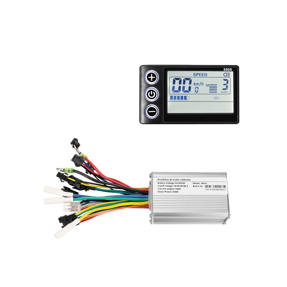 S866 Lcd Display Electric Bike Scooter Controller For Motor 24V-48V Electric Bike Parts Acessories 250W 4711356371077