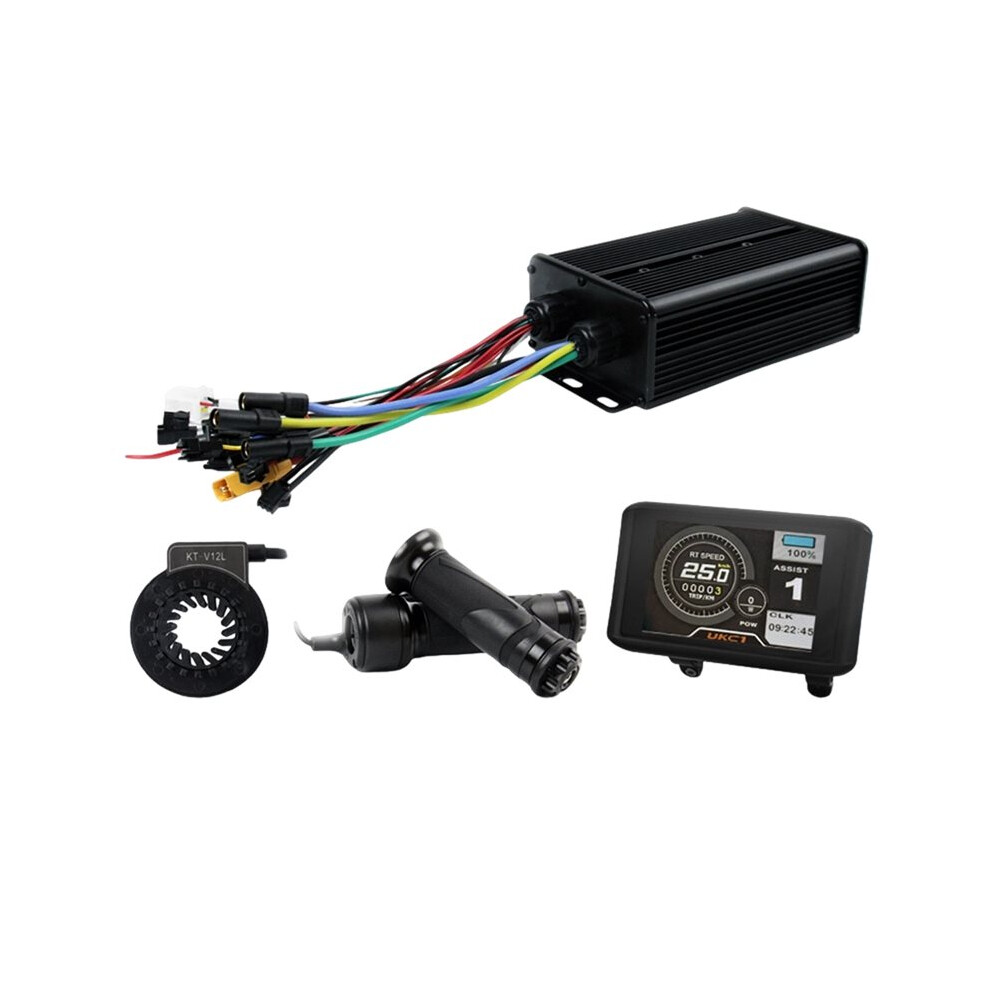 Electric Bike 3-Mode Controller 60A 48V-72V Xt150 Controller With Ukc1 Display For 3000W Brushless Motor Accessories 4713594913767