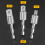 Rotatable Hex Shank to Square Drive Socket Adapter (1/4", 3/8", 1/2") – Compatible with Impact Drivers 8