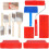 Conjunto de 11 Ferramentas para Imitar Veios de Madeira, Rolo de 7 Polegadas para Pintura com Efeito Madeira, Ideal para Decoração de Paredes e 1