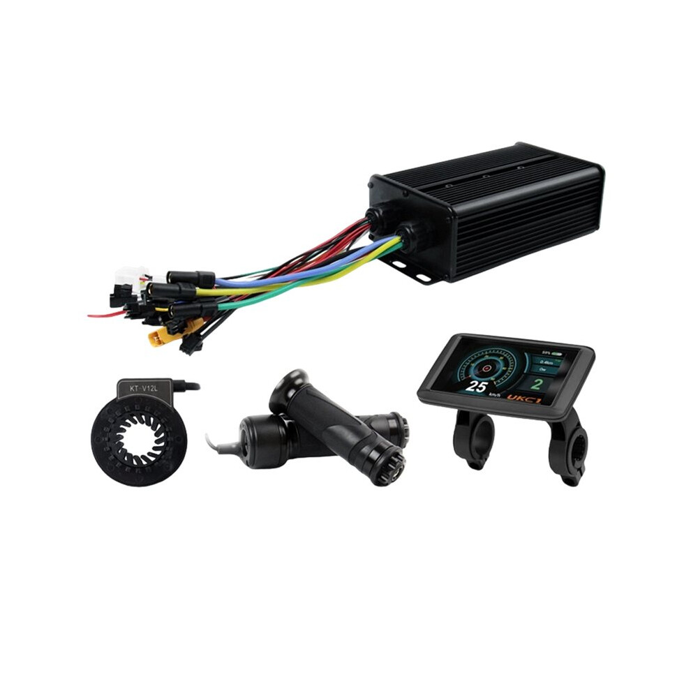 Electric Bike 3-Mode Controller 60A 48V-72V Xt150 Controller With Ukc1+ Display For 3000W Brushless Motor Accessories 6031050494871