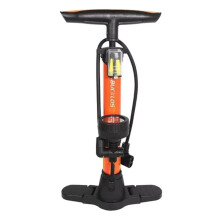 BUCKLOS 160PSI Bike Pumps Schrader/Presta Bicycle Tire Valve Pump Inflator High-Pressure Gauge Tire Inflator Orange