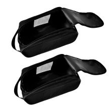 2Pcs Shoe Case for Travel, Outdoor Zippered Sports Shoe Carrier Tote with Ventilation,Protective Shoe Storage Pouch