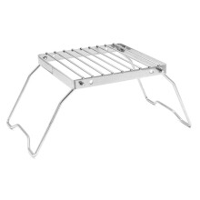Supporto per Fornello da Campeggio In Acciaio Inossidabile, Portatile, Pieghevole,  Barbecue, Portapentole, Porta Teglie da Forno
