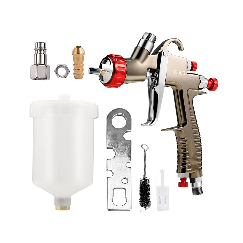 R500 Lvlp Spray Gun Airbrush Car Makeup Painting Gun For Model Cake Painting Nail Art Car 1.3Mm 600Cc Spray Gun Diy Tool 4711695856938