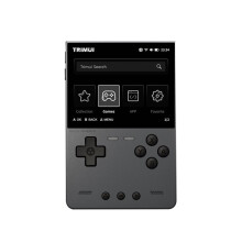 TRIMUI BRICK Hammer Retro Handheld Game Console 3.2Inch IPS Screen Metal Exterior Key LED Lighting 64GB,Dark Gray