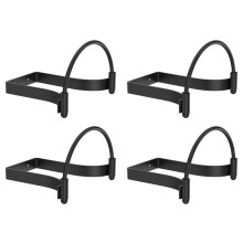 4 Pcs Metal Cowboy Hat Rack Wall Mounted Cap Display Holder Decorative Cowboy Hat Holder for Home Apartment Dormitory