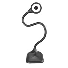 USB Document Camera, Document Webcam Camera with Mic, LED Lights, Image Invert, Folding for Learning Teaching