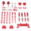 For 1/12 MN82T LC79 MN82S MN82Pro MN82 RC Car Upgrade Bridge Pull Rod  Steering Pull Rod Assembly Kit 1