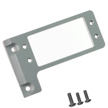 Soporte de Servo BAT de Eje Delantero LCG de Metal para Coche RC Crawler 1/10 VP Capra F9, Chasis de Centro de Gravedad Bajo, Color Plateado.