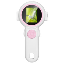 Kindermicroscoop, Draagbare Handmicroscoop met Vergrootglas, Digitale Microscoop voor Kinderen, Educatief Speelgoed, Kerstcadeaus B
