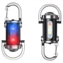 Lot de 2 Lampes de Poche Porte-Clés LED Haute Luminosité, Étanches et Rechargeables, Idéales pour les Aventures en Plein Air