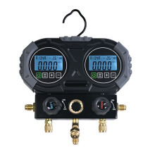 Digital HVAC Refrigerant Manifold Gauge 1s Sensor Refresh 0-6000 Kpa Electronic Pressure Tester for Refrigerant Recharge