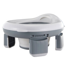 3 in 1 Reis Toiletbril Opvouwbare Siliconen Baby Potje Trainingszitje Grijs Blauw Roze Kinderpotje
