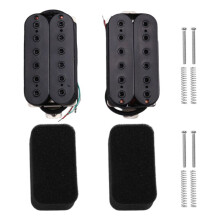 E-Gitarren-Humbucker-Tonabnehmer-Set, Doppelspule, 52 mm Steg-Tonabnehmer und 50 mm Hals-Tonabnehmer-Set für Alnico 5