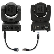 Cavo adattatore XLR maschio a 3 pin a RJ45 femmina in OFC PVC da 11,8 pollici per controller DMX da palco
