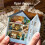 DIY σετ μικροσκοπικών ξύλινων επίπλων με φως 4