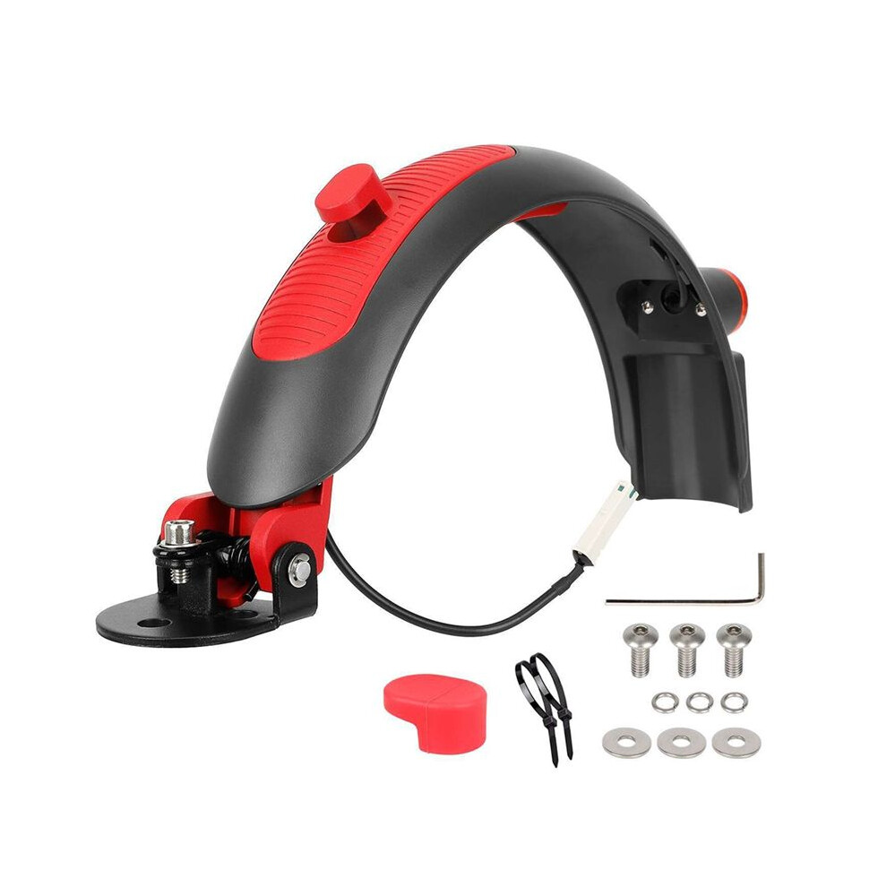 Scooter Rear Replacement Accessories With Tail With Brake For M365 Pro Pro2 1S Lite Mi3 Scooter - Light/Grey/Red 4713913844697