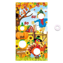 Fall Photo Props Fall Festival Decorations, Pumpkin Photo Booth Backdrop for Indoor Outdoor Party Decor