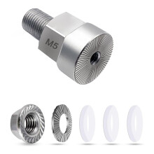 Universal Bicycle Trailer Axle Adapter Heavy Duty Stainless Steel Coupler with Anti-Lock Design for Cargo,Pet&Trailers C