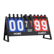 Multifunctional Competition Scoreboard Basketball Table Tennis Badminton Red and Scoreboard with Home and GUEST