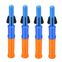 4pcs Handheld Rocket Launcher Toy with Foam Rockets Launches to 50 Feet, Fun Outdoor Toys for Boys and Girls Gifts