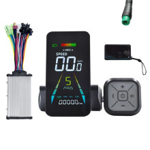 E-Bike NFC LCD Display Electric Scooter NFC Color Animated Meter 24V/36V/48V/60V UART Speedometer+36V 350W Controller B