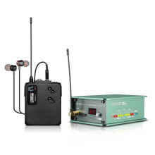 Stereo Professional UHF Wireless in-Ear Monitoring System. Suitable for Stage Performances Musical Instruments