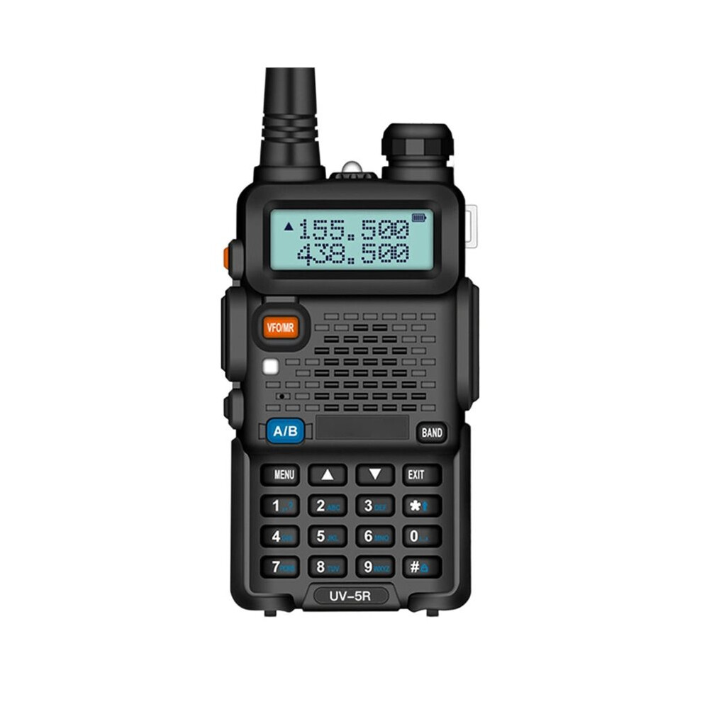 Uv-5R Walkie Talkie 5W Two Way Radio Vhf Uhf 136-174Mhz 400-520Mhz Dual Band Ham Radio Portable Station Receiver Eu Plug 4712901436791