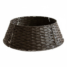 Christmas Tree Skirt Retro Round Basket Xmas Trees Foot Decor Collar for Home Festival Party Background Decoration A