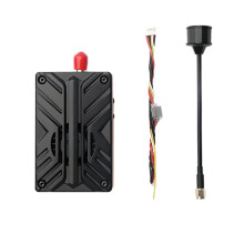 7,2 GHz 5 W VTX 64-Kanal FPV Audio-Video-Sender 15-36 V 2-8S mit Kühlkörper und Lüfter für FPV-RC-Drohnen mit Großer Reichweite