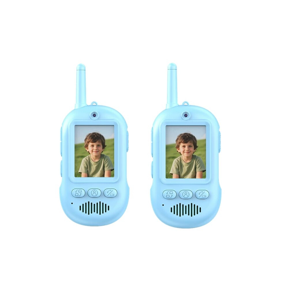 Kids Video Walkie Talkie With 2.0 Inch Screen Rechargeable One-Click Intercom Toys For Kids Outdoor Camping Tauoh