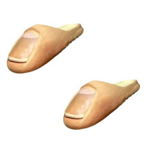 Lustige Zehensandalen, Cosplay-Requisiten, Hausschuhe in Daumenform, Hausschuhe für Maskenball, Hausparty, Sandalen Größe L