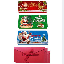 3 Pcs Christmas Money Holders, Cash Gift Card Holders Xmas with 10 Slots Christmas Boxes, Surprise Money Envelopes