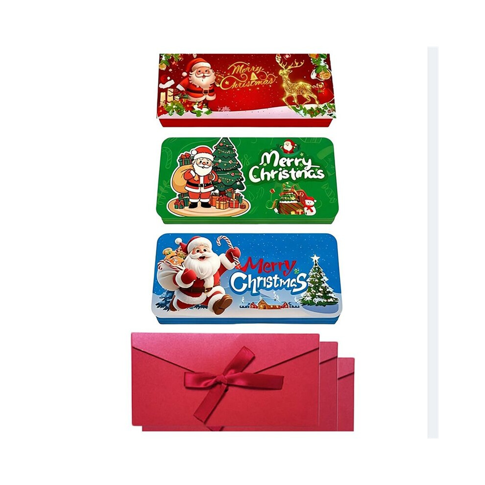 3 Pcs Christmas Money Holders, Cash Gift Card Holders Xmas With 10 Slots Christmas Boxes, Surprise Money Envelopes 6031501357168