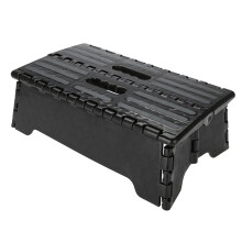 Portable Folding Step Stool Black Step Ladder for Elderly Pregnant Bathroom Travel Use Elderly Step