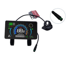 M808X Elcykelmätare med LCD-Skärm, Elcykeldisplay, UART-Protokoll, med NFC, LCD-Display för Elcykel