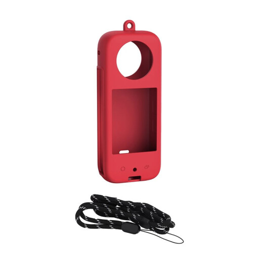 For  X4 Air X3 Silicone Cover Camera Lens Protective Case Scratch-Resistant Accessory Red 1