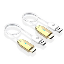 Trasmettitore e Ricevitore Video Wireless da 30 M, Cavo Adattatore di Estensione Compatibile con , Specchio per Schermo per Fotocamera, PC e TV