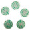 5PCS Polarization  Disk MWO Optical Disk Multi-Wave Oscillator Ornaments Lakhovsky  Disc Pendant Green 1