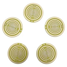 5PCS Polarization Disk MWO Optical Disk Multi-Wave Oscillator Ornaments Lakhovsky Disc Pendant Yellow