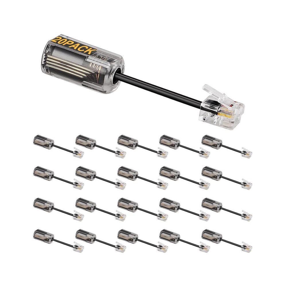 20Pcs Phone Cord Detangler For Landline, Anti- Telephone Handset Cable Rotating Landline Swivel Cord Untangler 4713755176482