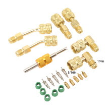 Adaptateur de tuyau de réfrigérant R410A outil d'extraction du noyau de vanne 5/16 à 1/4 po pour CVC